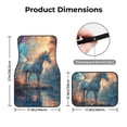 thumbnail image 5 of Yiaed Forest Lake White Horse Print Carpet Floor Mats for Cars, Auto Accessories Front & Rear Car Floor Mats Car Floor Foot Mat Sets of 4 Pieces, 5 of 7