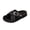 Black, variant on Womens Slide Sandals Casual Summer Beach Shoes Open Toe Thick Platform Fabric Upper Size Us 5 Foot Length 8.86In