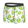 thumbnail image 2 of Haiem Kawaii Avocado Men's Boxer Briefs, Every Day Comfort Stretch Cotton Moisture-Wicking Underwear-Large, 2 of 9