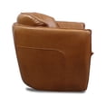 thumbnail image 6 of Bowery Hill Upholstered Transitional Leather Swivel Chair in Saddle Brown, 6 of 6