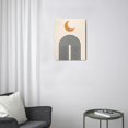thumbnail image 3 of Draw Canvas Print Wall Art, Mid-Century Modern Sun and Moon Prints Art for Home Office Decor, Boho Wall Decor for Living Room, Bedroom, Kitchen, Bathroom 12x16inch, 3 of 7