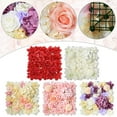 thumbnail image 5 of 6 Pieces Artificial Flowers Wall Background 3D Flower Wall Panels Wedding Decor, 5 of 8