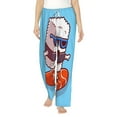 thumbnail image 2 of Kdxio Women's Comfy Stretch Sushi Salmon SurfingPrint Drawstring Pajama Pants-Small, 2 of 9