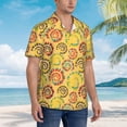 thumbnail image 5 of Balery Colourful Tie Dye 1 Print Men's Hawaiian Shirts Short Sleeve Beach Shirt Relaxed Fit Vacation Button Down Shirts-X-Large, 5 of 9