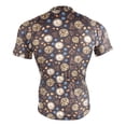 thumbnail image 4 of joogoo Coffee Blueberry Chocolate Pattern Men's Cycling Jerseys Mountain Bike Short Sleeve Tops 2XL, 4 of 7
