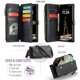 thumbnail image 3 of Cartera cruzada para iPhone Air 【Bloqueo RFID】con ranura para billetes y cremallera para 10 tarjetas, correa de hombro magnética de cuero PU suave para iPhone Air Wallet Case para mujer, 3 of 10