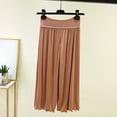 thumbnail image 6 of Lenpel Womens Summer Lounge Capris Ruffle Wide Leg Drawstring Elastic Waist Pajama Pants Lightweight Comfy Cropped Sleep Trousers, 6 of 7