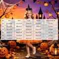 thumbnail image 4 of Mnyotv Girls Dress Bubble Sleeve Skirt Dresses with Pumpkin Buckets and Witch Hats Halloween Outfits for Girls Size 7-8Y, 4 of 7