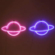 LED Neon Light Sign Moon Star Heart Night Light for Kids' Bedroom Wall Art Romantic Christmas Birthday Gift - image 2 of 2