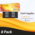 thumbnail image 3 of Catch Supplies Compatible Toner Replacement for HP 201A 201X CF400X CF400A Color Pro MFP M277dw M252dw M277c6 M277 M252 Printer Ink CF401X CF402X CF403X (2*Black 2*Cyan 2*Yellow 2*Magenta, 8-Pack), 3 of 8