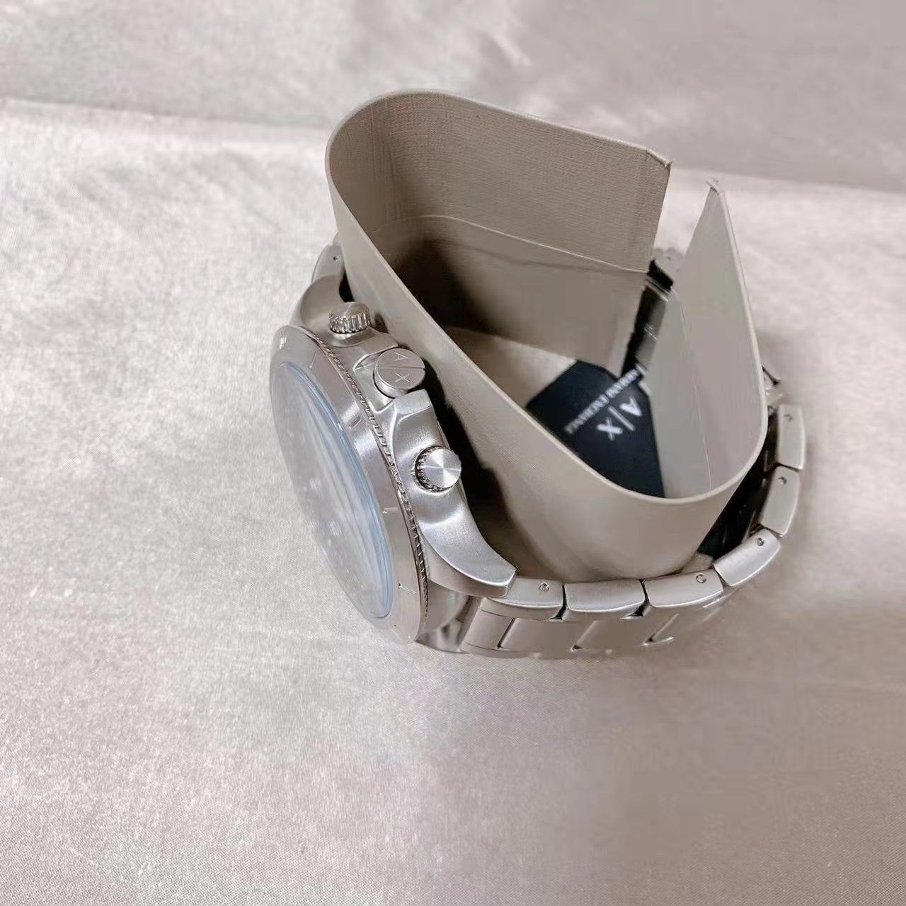 Armani Exchange Men's AX1750 Silver Watch