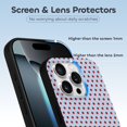 thumbnail image 3 of Funda de TPU con lunares para iPhone 16 Pro: ultrafina, a prueba de golpes, antiamarilleo, resistente a arañazos, compatible con carga inalámbrica, agarre mejorado, estilo negro., 3 of 7