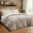 thumbnail image 3 of Juego de Funda para Edredon Duvet Dreamlab, Tamaño Queen, Color Beige, 3 Piezas, 3 of 10
