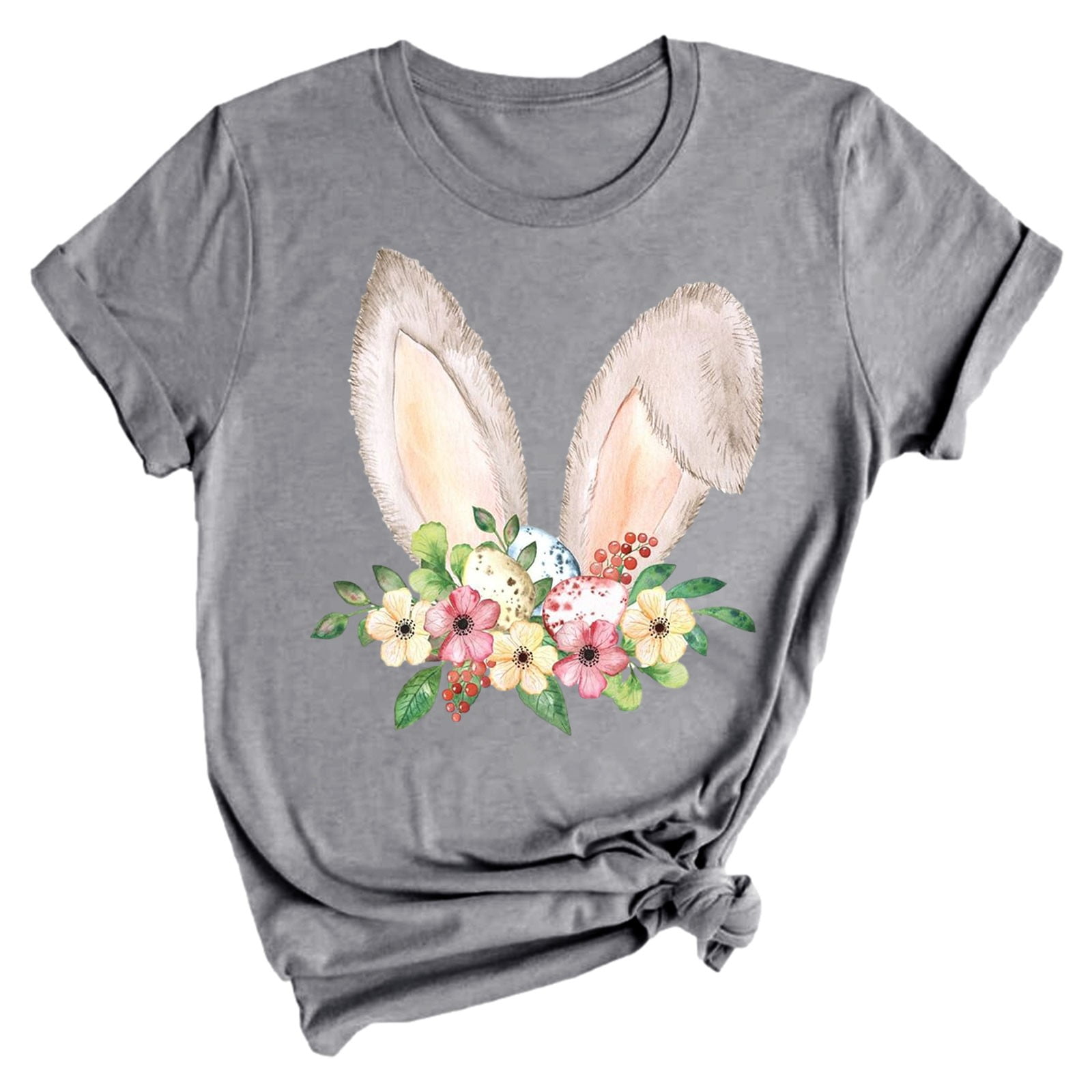 Uooqdmx Graphic Tees Women, Cotton Shirts for Women, Easter Shirt