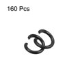 thumbnail image 3 of Unique Bargains Open Jump Rings, 8mm Colorful O-ring Connectors for DIY Crafts, Black, 160Pack, 3 of 4