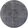 thumbnail image 1 of Ahgly Company Machine Washable Indoor Round Industrial Modern Iron Gray Area Rugs, 4' Round, 1 of 7