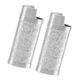thumbnail image 4 of Étui pour Briquet, Motif Rétro Portable Robuste Protection en Alliage de Zinc Résistant aux Rayures 2 Pcs Antirouille Réutilisable pour Voyage Argent, Gris, Noir, Or, Bronze, 4 of 7
