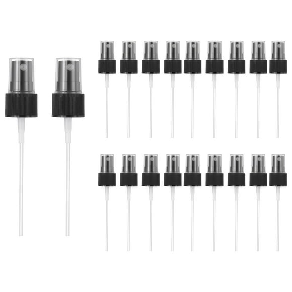Uxcell Fine Mist Spray Top, Spray Bottle Nozzle Sprayer Top Replacement for Essential Oil Hair Care Home Beauty Black for 20 Caliber