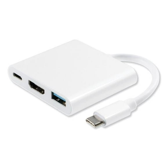5 in. 3.0 USB Type-C HDMI Multiport Adapter, White