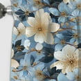 thumbnail image 3 of Designart "Nostalgic Blue Floral Romance" Floral Blackout Curtain Single Panel, 3 of 4