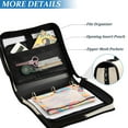 thumbnail image 4 of Circular Folder Package 13.6*3.5*12.4 Inches ,Binder Bag，Binder Organizer，Zipper Binder，3 Ring Binder ,Suitable for Work Two Cats Hugging, 4 of 8