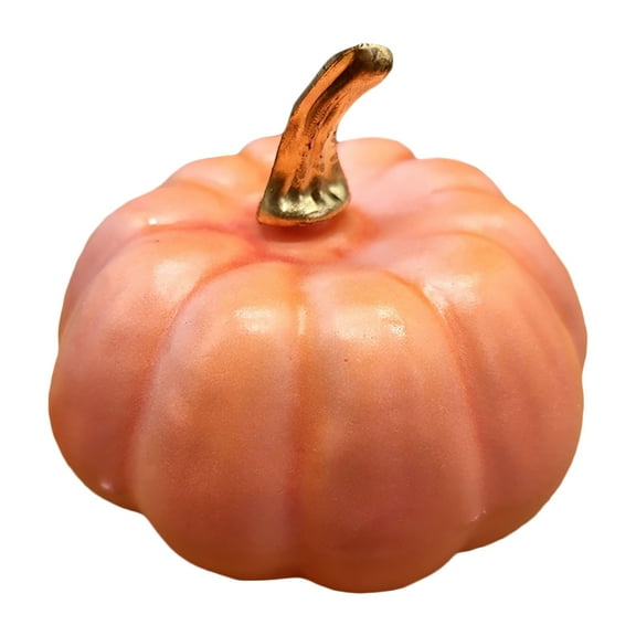 PPKVUFD Artificial Pumpkins Vintage Orange Pumpkin Harvest Lifelike Pumpkin Fake Foam Pumpkin for Fall Autumn Halloween Home Thanksgiving Party House Kitchen Wedding Decor, 1Pcs