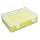 thumbnail image 2 of Caja de almacenamiento de joyería transparente, estuche de almacenamiento de joyería, 30 compartimentos, práctico con tapa, contenedor de cuentas para Amarillo, 2 of 9