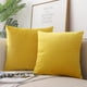 thumbnail image 1 of 2 uds de almohada de almohada de para sofá cama de cojines hogar mitorio sala de decoración 18x18 , Amarillo claro perfecl Funda de almohada, 1 of 8