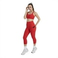 thumbnail image 4 of YITTY Active Women's UltraLuxe High-Waist Pocket Legging, Athleisure, 4-Way-Stretch, Heated Red, XS, Capri | 19" Inseam, 4 of 7
