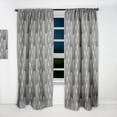 thumbnail image 2 of Designart 'Mimimal Monochrome Design II' Mid-Century Modern Curtain Panel, 2 of 5