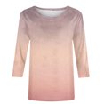thumbnail image 5 of Pullover Sweaters for Women Cropped Women's Plus Size Sweatshirt Spring Mid length Sleeve Round Neck Casual Sweatshirt, 5 of 5