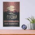 thumbnail image 4 of Luxe Metal Art 'Motherland Needs Locomotives' Metal Wall Art, 12"x16", 4 of 9
