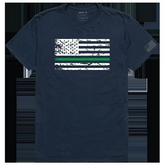 TGL Flag Tactical Graphic Tee Shirt, Navy - Medium