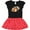 Black & Red with Polka Dots, variant on Inktastic Football with Flowers and Leopard Spots Gift Toddler Girl Dress