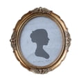 thumbnail image 1 of European Style Wall Decor Oval Picture Frame With Carved Design Gold Finish, 1 of 2