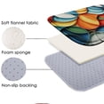 thumbnail image 5 of Colorful Art Pattern 147 Non-Slip Memory Foam Bath Rug: Absorbent, Quick-Dry, Machine Washable, Soft & Comfortable - L, 5 of 7