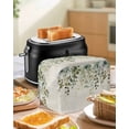 thumbnail image 4 of Sage Green Toaster Cover 2 Slice, Small Kitchen Appliance Covers, Eucalyptus Leaves Toaster Oven Cover with Loop, Bread Machine Cover Polyester Dust Cover Protection, 4 of 4