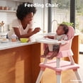 thumbnail image 3 of AILEEKISS 8 in 1 Baby High Chair, Toddler Dining Booster Seat for Eating, Pink White, 3 of 11