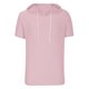 thumbnail image 5 of Sudadera con capucha INSPIRE CHIC para hombres, camiseta de manga corta, pullover atlético, camiseta con capucha y cordón, S Rosa, 5 of 5