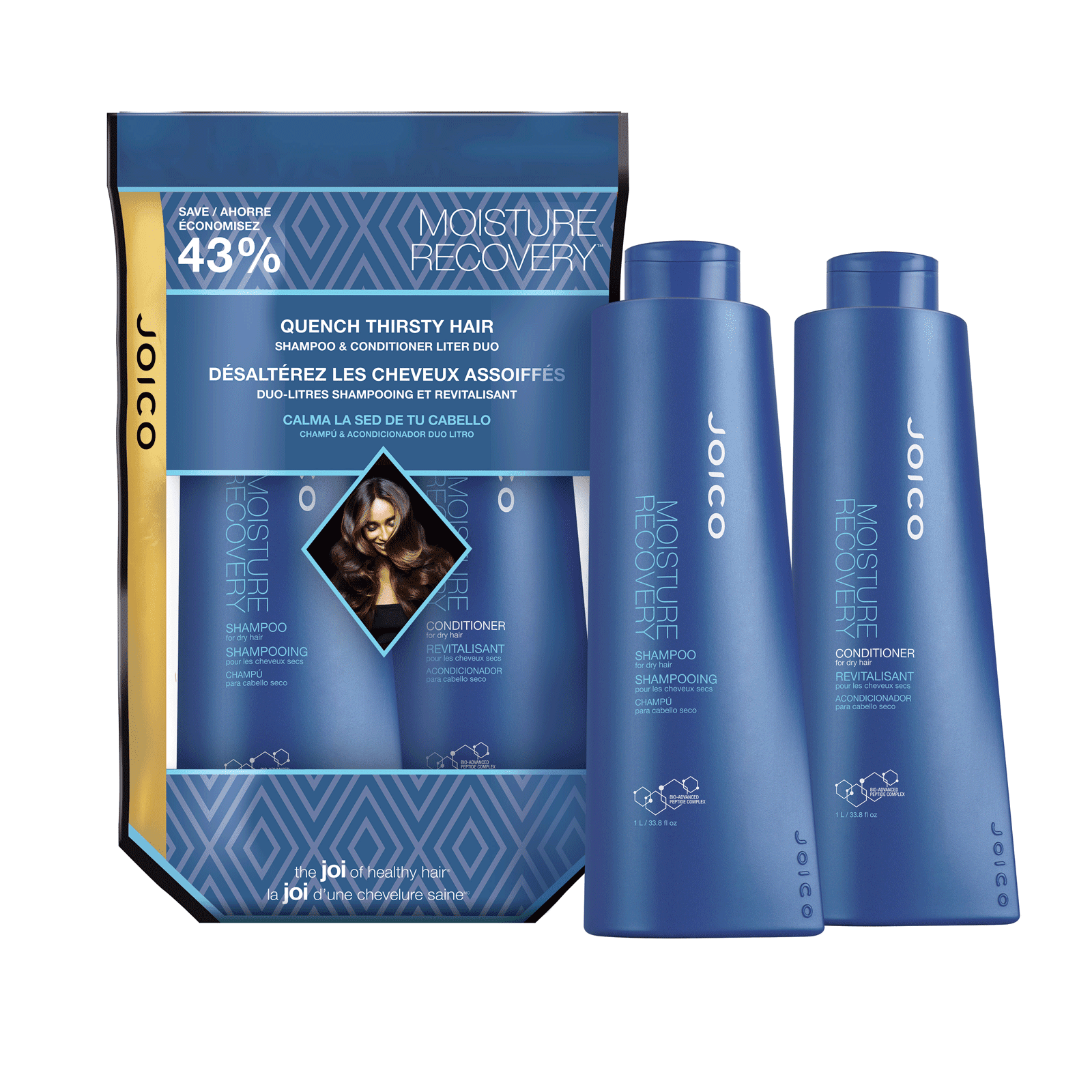 Joico Joico Moisture Recovery Shampoo & Conditioner Liter Duo 33.8 oz