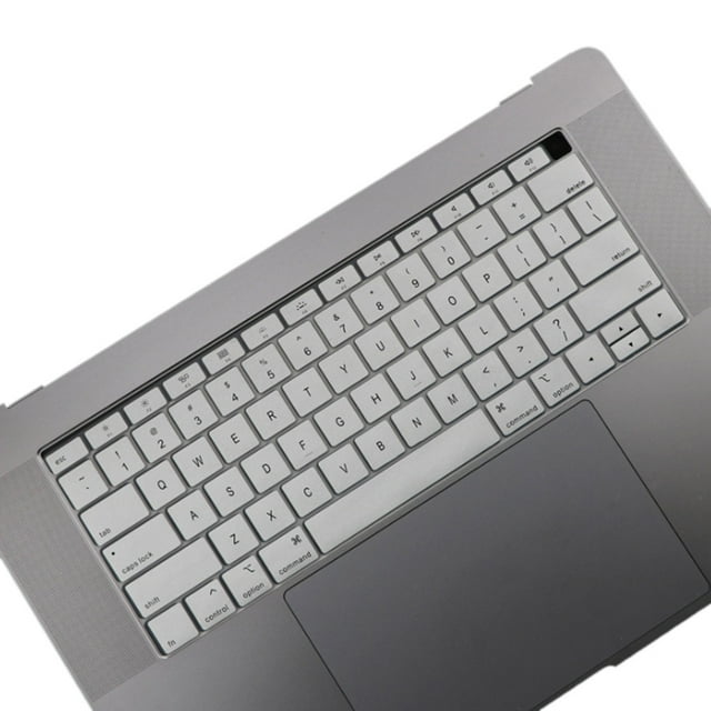 Maoww Keyboard Cover Laptop Waterproof Dustproof Keyboard Silicone Film Replacement for Macbook Air, Half-transparent, White