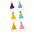 thumbnail image 5 of 6 Pieces Mini Pet Celebration Hats Colorful Non Woven Fabric for Stuffed Animals Small Dog Cat Parties, 5 of 7