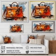 thumbnail image 4 of Designart "Designer Bag Orange Pop Art Chic II" Fashion Accessories Floater Framed Wall Decor, 4 of 7