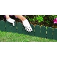 thumbnail image 3 of Evelyne Garden Border Edging: Wooden Fence Design - 16pcs Green Yard Landscaping Fence Liner Lawn Edge Barrier - 20ft Kit of Decorative Lawn Landscape Panels Elements - GMT-10374-B16, 3 of 9