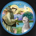 thumbnail image 3 of CafePress - ORN St Francis Irish Wolfh Women's Dark Pajamas - Women's Short Sleeve Print T-Shirt and Pants Dark Cotton Pajama Set, 3 of 7
