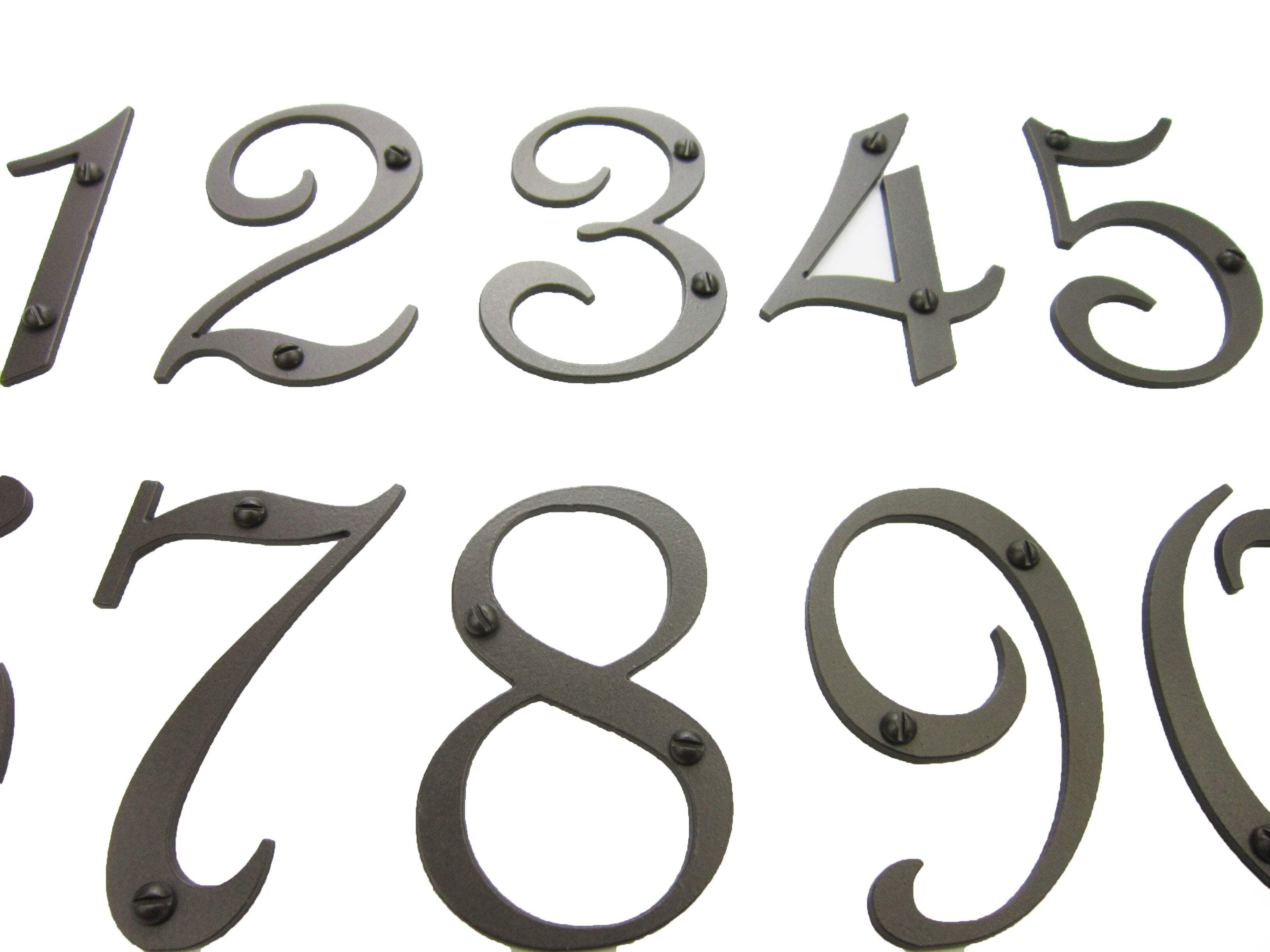 Classic Smooth Spanish Style Address Numbers