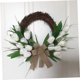 thumbnail image 4 of UPGRATOR White Floral Hanging Wreath Decor for Door Fireplace and Wall Decoration, 4 of 8