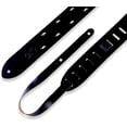thumbnail image 2 of Levy's M12LBC-BLK 2" Chrome-Tan Leather Black Lightning Bolt Guitar/Bass Strap, 2 of 4