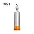 thumbnail image 4 of Tenedor de la botella de aceite Conjuntos de botellas de acero inoxidable Dispensador de suministro de cocina Dispensador antideslizante Herramienta de almacenamiento Salsa para vinagre de soja 500ml Guardurnaity HA009719-03B, 4 of 6