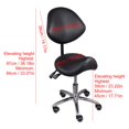 thumbnail image 3 of XIANERS Professional Saddle Stool Ergonomic Esthetician Chair with Back Support Comfortable Heavy Duty Saddle Chairs with Wheels for Dentist Offices Salons Spa classy, 3 of 10